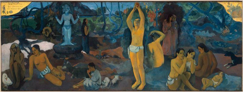 D'o?Venons nous?  Que Sommes Nous?  O?Allons Nous?  (1897?898; Paul Gauguin, French, 1848?903; Museum of Fine Arts, Boston)