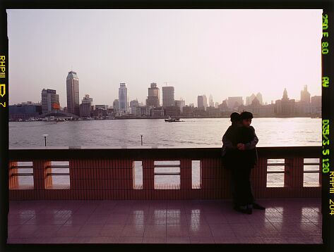 Along the Huangpu River (Shanghai, 2001)