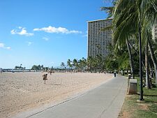 the beach at Fort DeRussy / Hale Koa