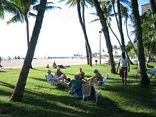 reminiscing in the shade of the Hale Koa