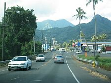 driving up the windward side