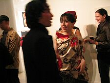 michelle talking with andrew bradfield at LatinCollector