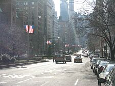 american flags over park avenue