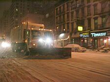 snow ploughs on 1st avenue