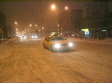 looking toward the Williamsburg bridge on Delancey